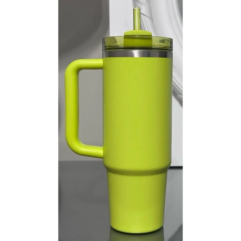 Stanley x Starbucks Mexico Exclusive 2024 30oz Tumbler-‎ LEMONGRASS YELLOW - Picture 3 of 5